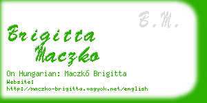 brigitta maczko business card