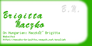 brigitta maczko business card